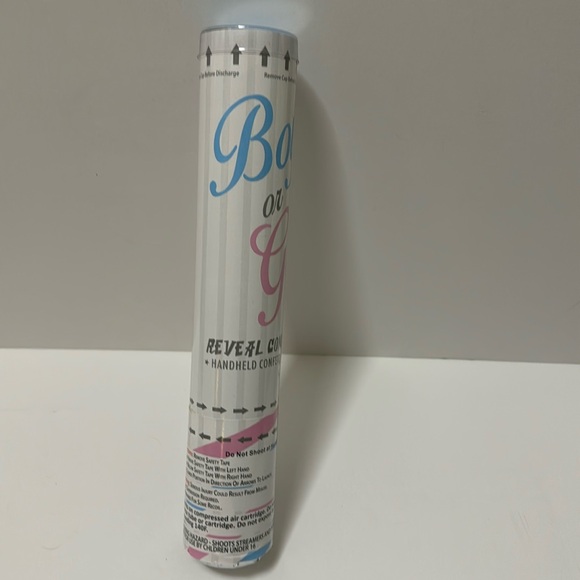 BLUE Gender Reveal Party Confetti Cannon Boy Baby Biodegradable New Sealed - Picture 5 of 11